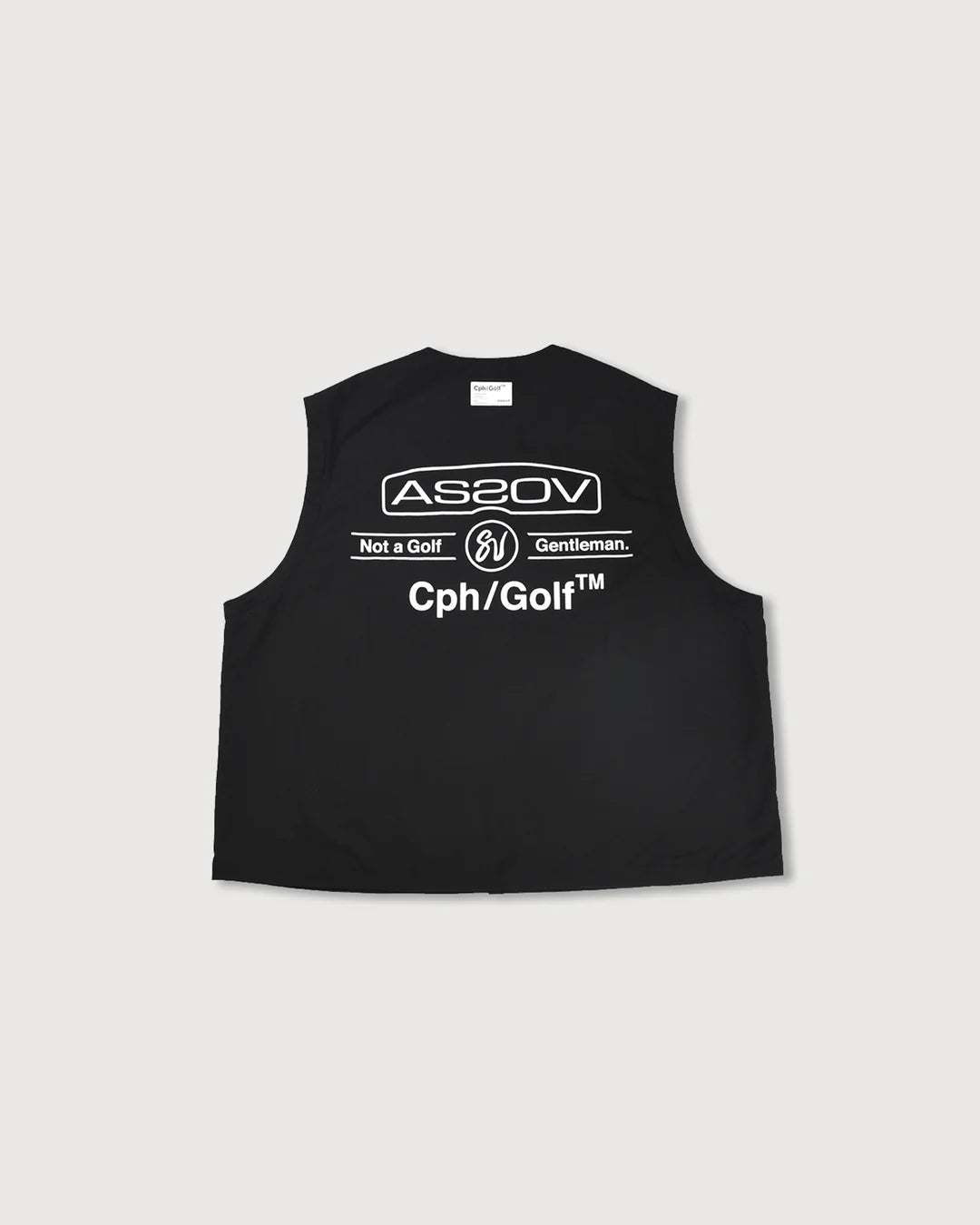 AS2OV × Cph/Golf™ - Detachable vest no collar jacket