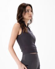 AIEA - Mock Neck Sleeveless Top