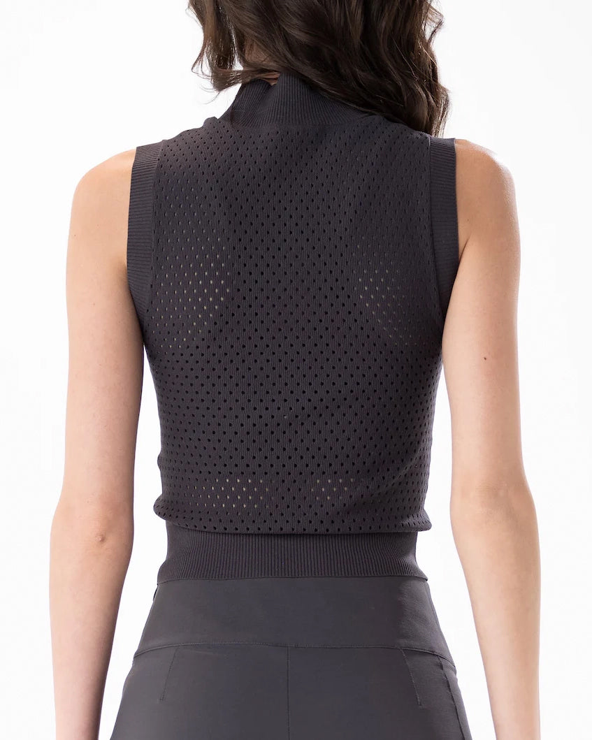AIEA - Mock Neck Sleeveless Top