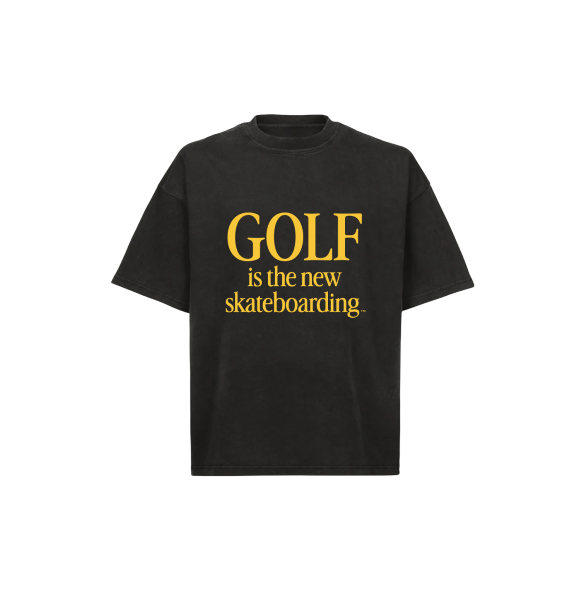 Golf is the new Skateboarding - Wash black & yellow