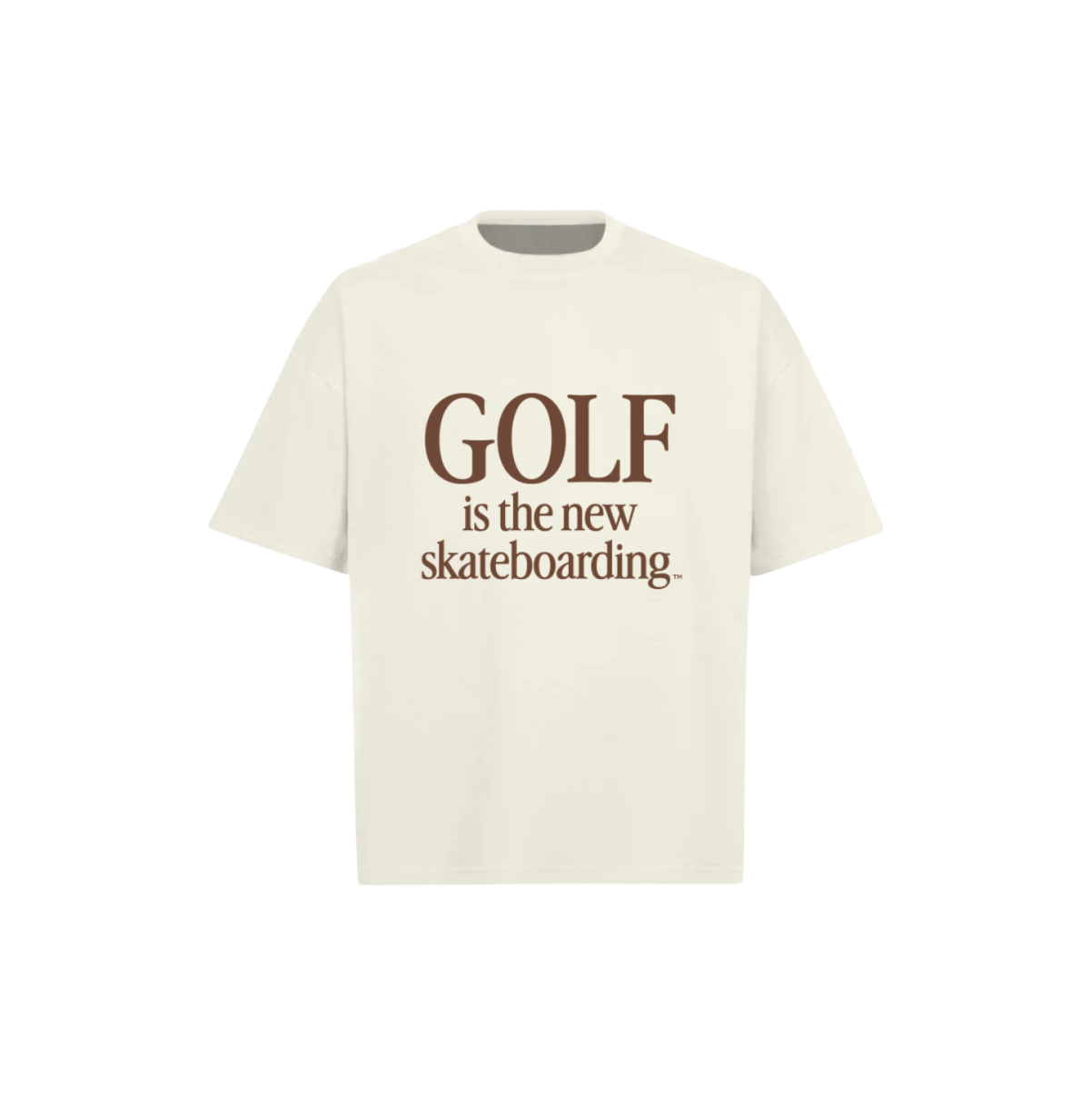 Golf is the new Skateboarding - Wash white & brown