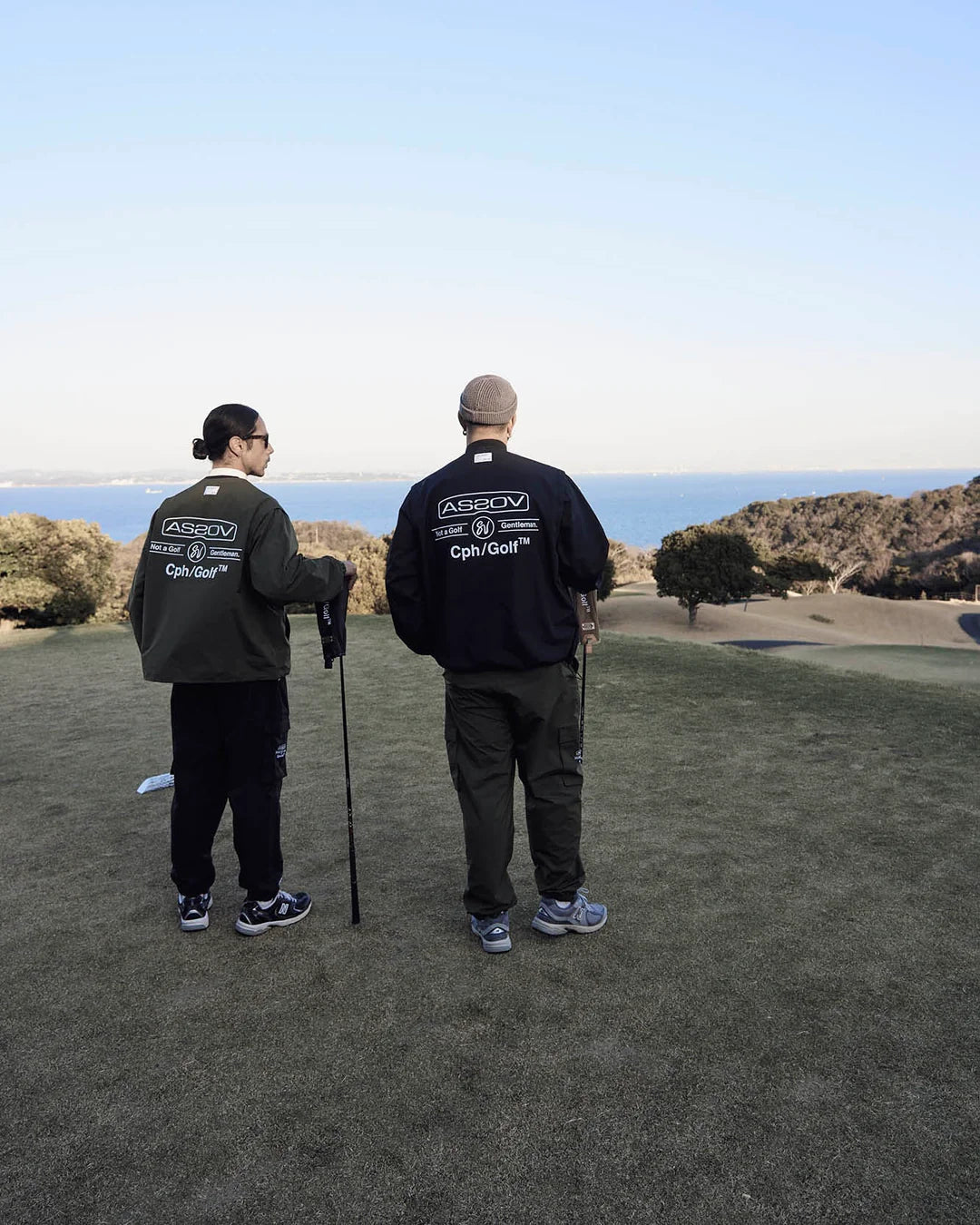 AS2OV × Cph/Golf™ - Detachable vest no collar jacket