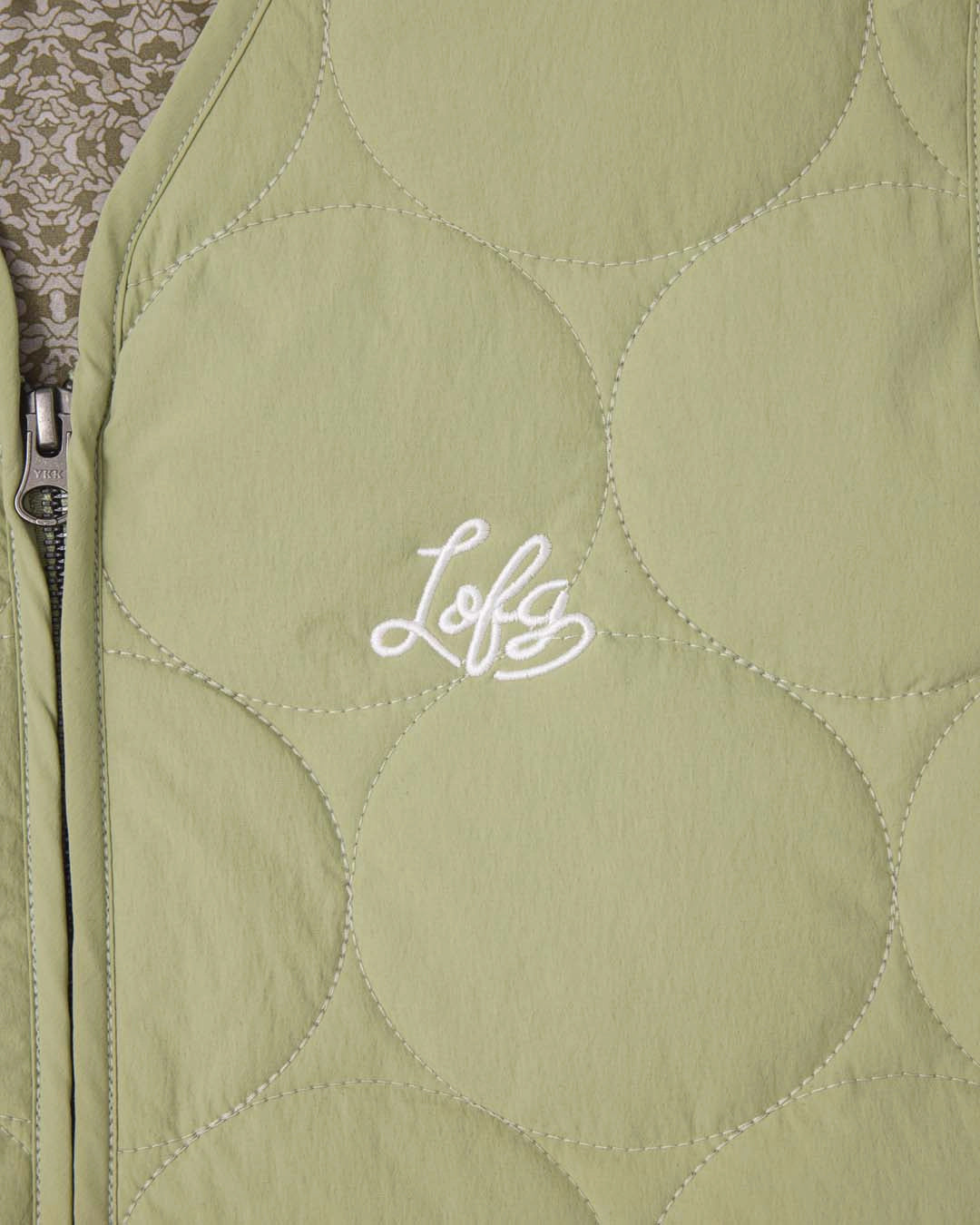 Left Of Field - Audley Padded Golf Vest Sage