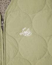 Left Of Field - Audley Padded Golf Vest Sage