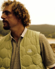 Left Of Field - Audley Padded Golf Vest Sage