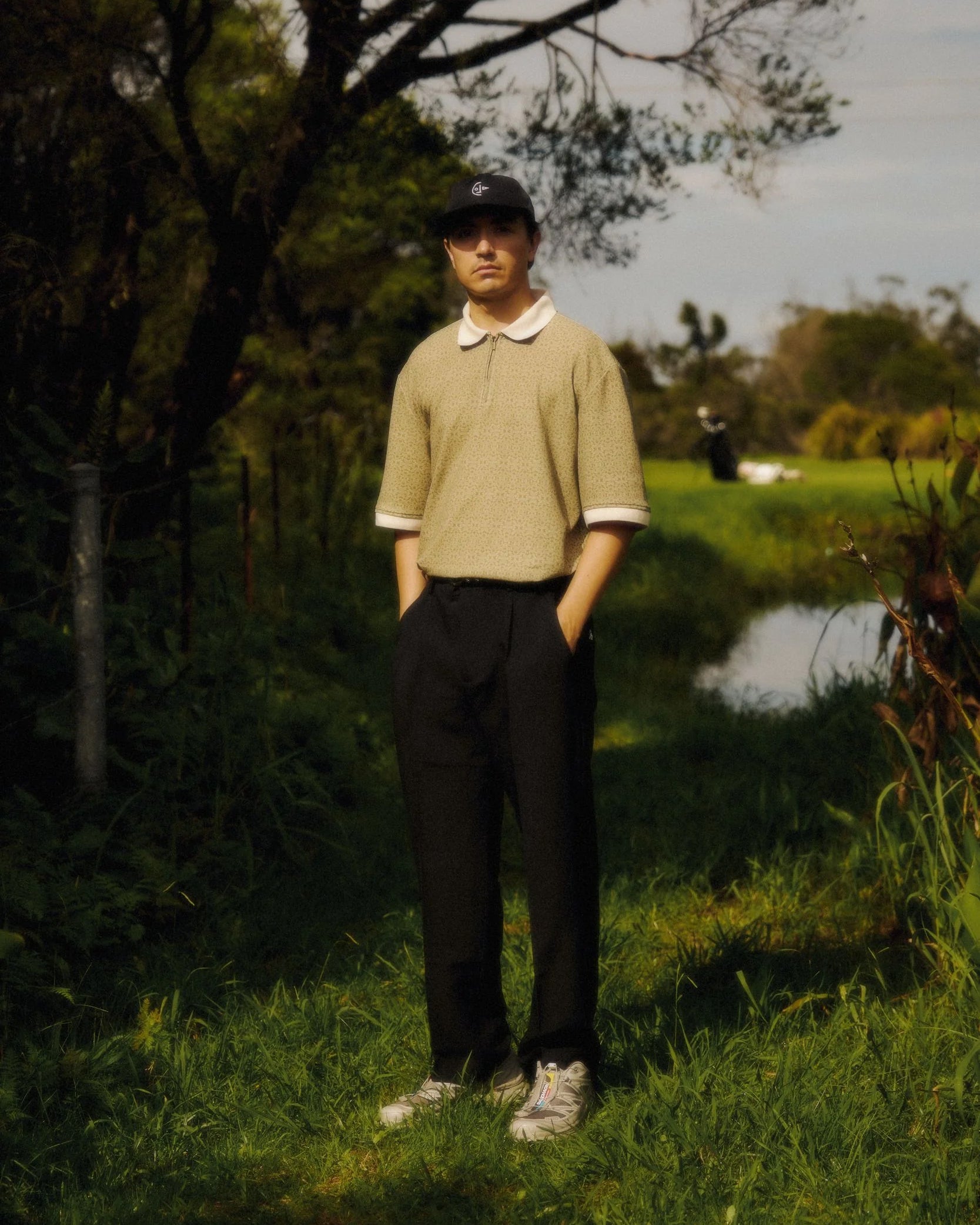 Left Of Field - Era Golf Polo Beige/Brown