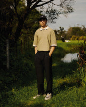 Left Of Field - Era Golf Polo Beige/Brown