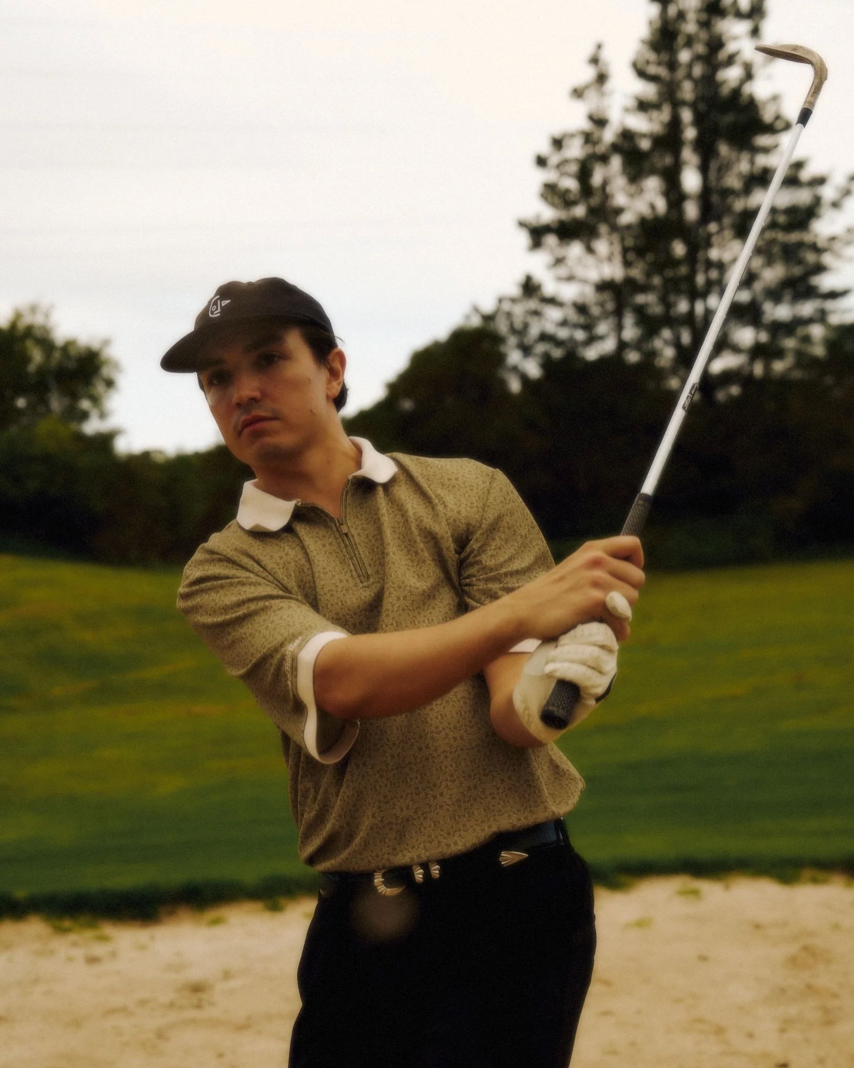 Left Of Field - Era Golf Polo Beige/Brown