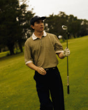 Left Of Field - Era Golf Polo Beige/Brown