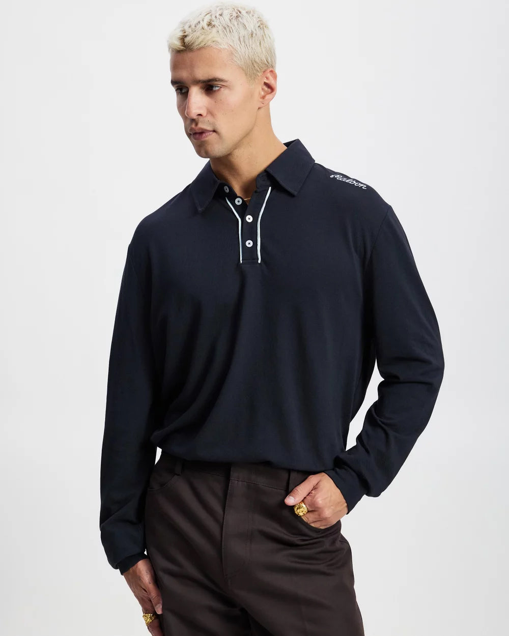 Malbon - Jesper Parnevik LS Cotton Pique Polo