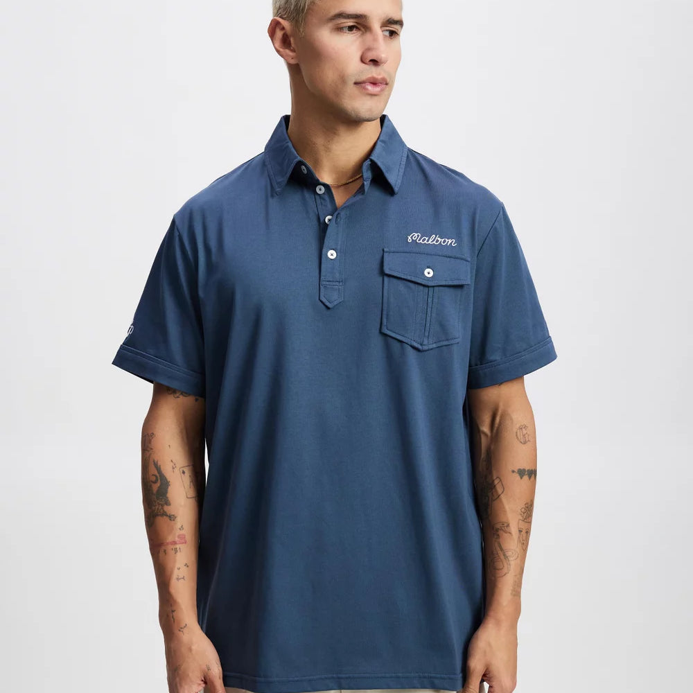 Malbon - Jesper Parnevik Single Pocket Mercerized Cotton Jersey Polo
