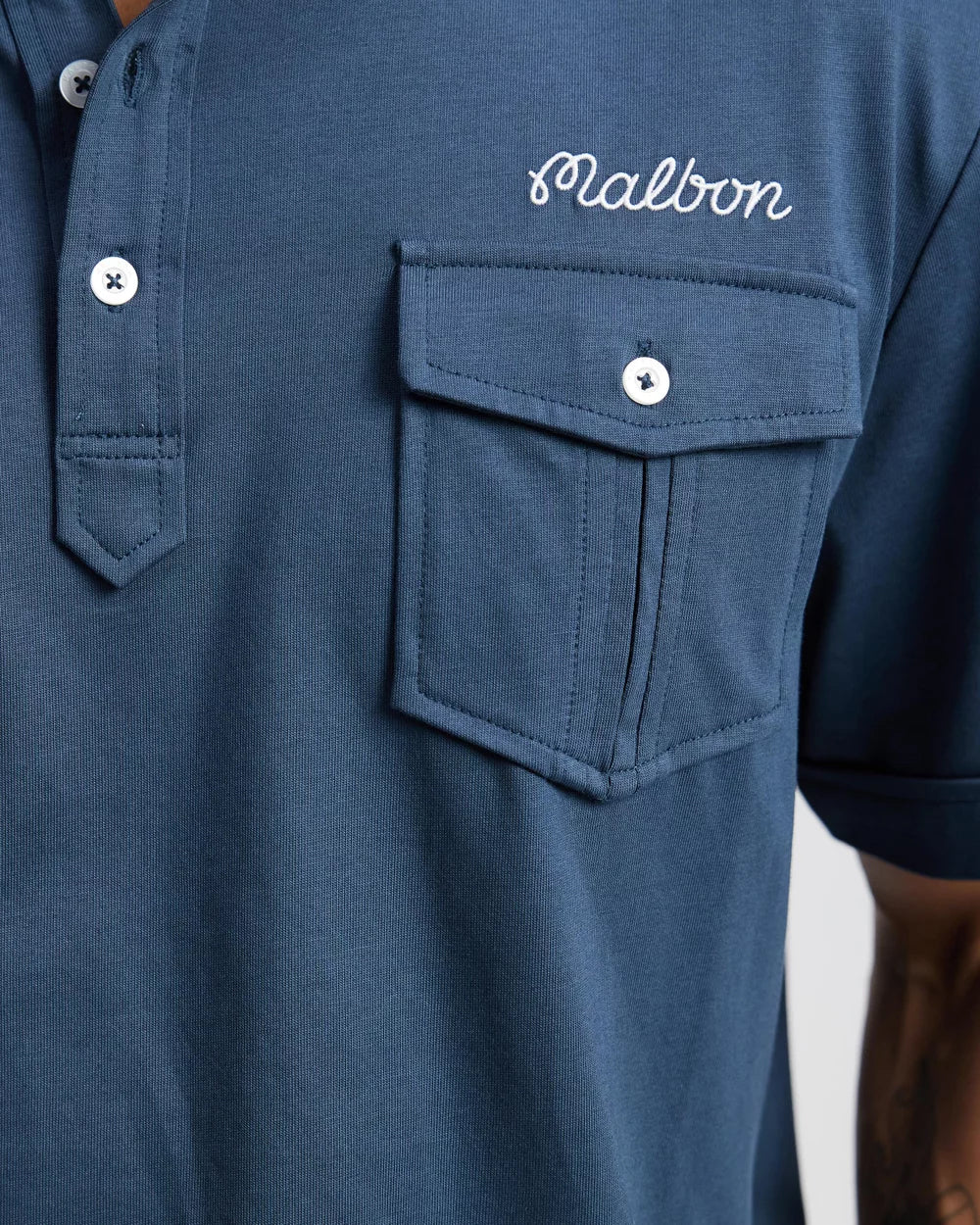 Malbon - Jesper Parnevik Single Pocket Mercerized Cotton Jersey Polo