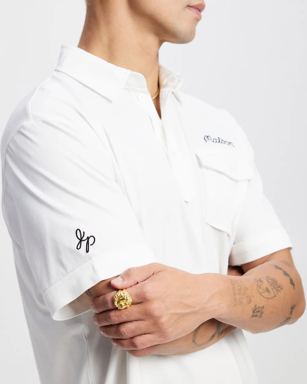 Malbon - Jesper Parnevik Single Pocket Mercerized Cotton Jersey Polo