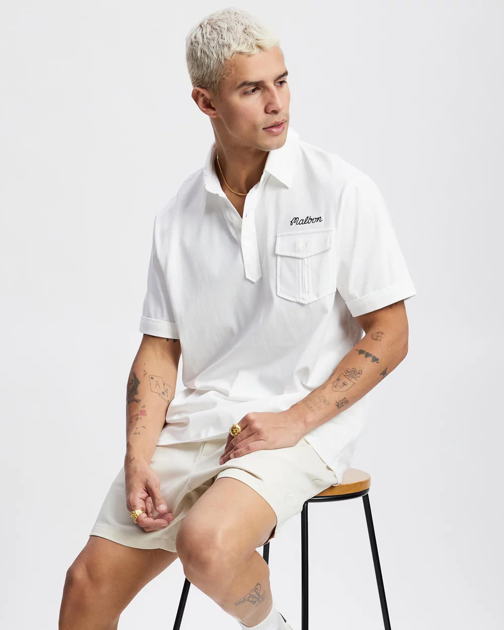 Malbon - Jesper Parnevik Single Pocket Mercerized Cotton Jersey Polo