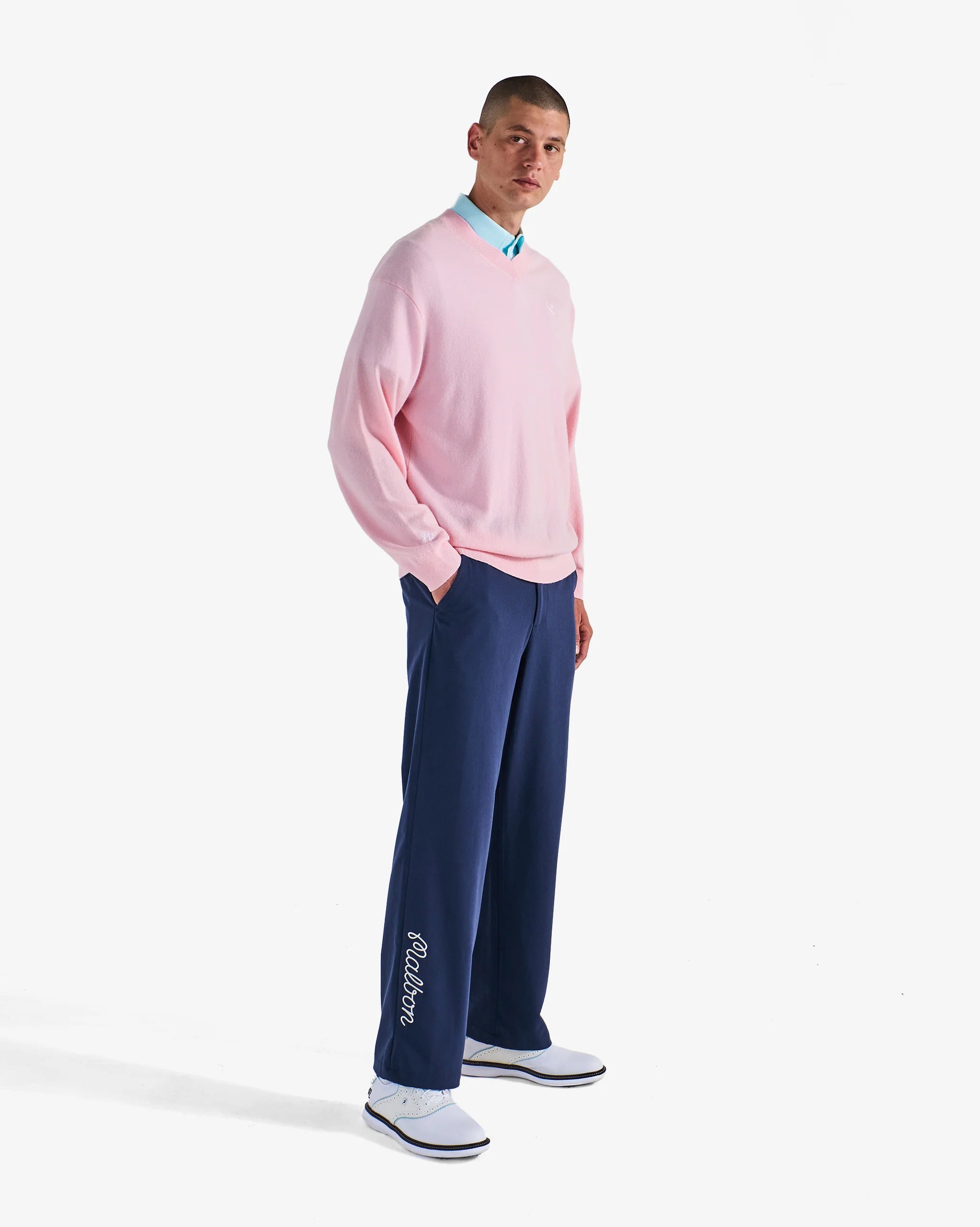 Malbon - Jesper Parnevik V-Neck Merino Wool Sweater