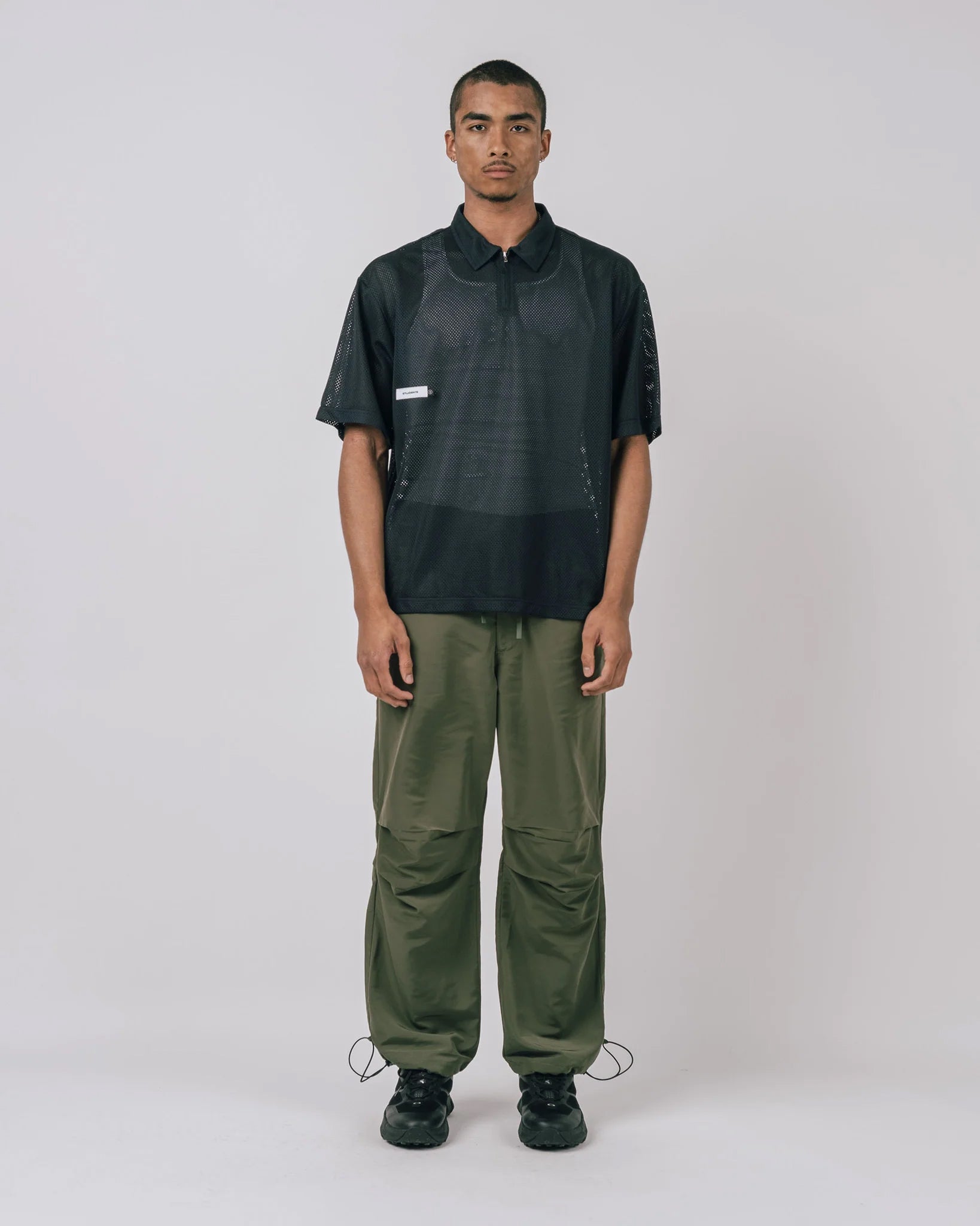 Students - Course Marshal S/S Mesh Zip Polo