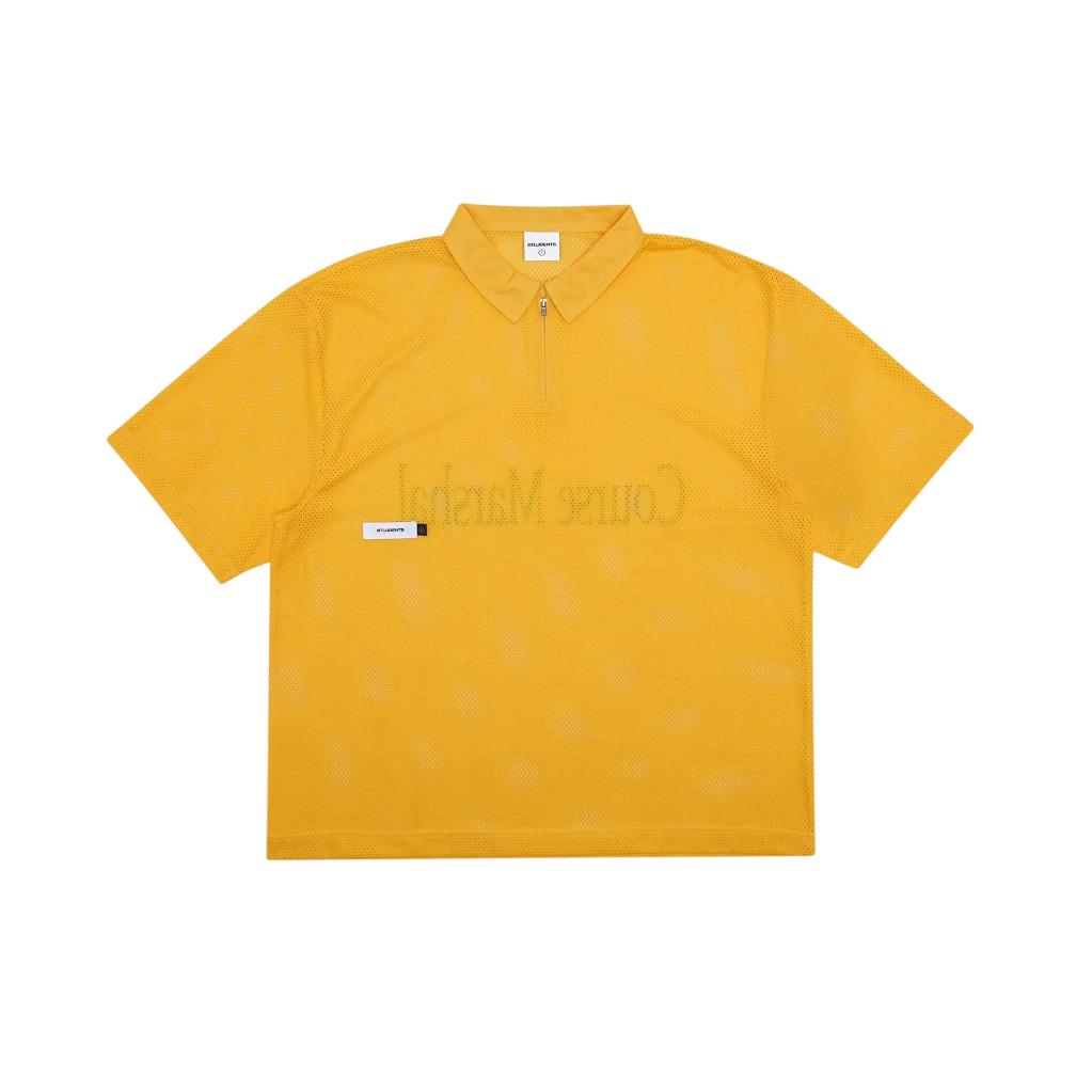 S Mesh Zip Polo